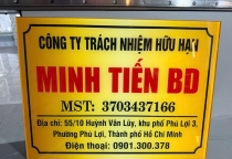 In Mica bảng công ty | In Mica bảng công ty Bình Dương