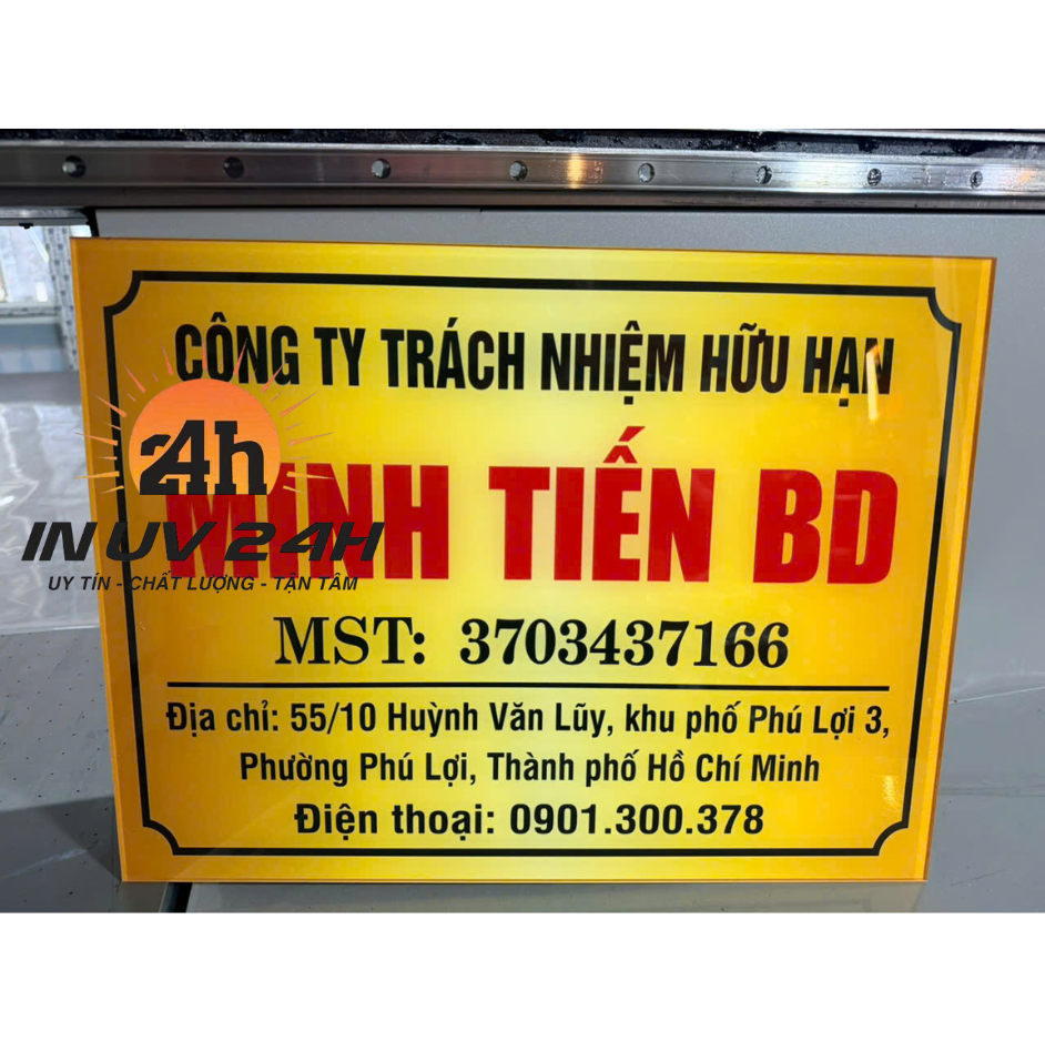 in mica bảng công ty tại Bình Dương