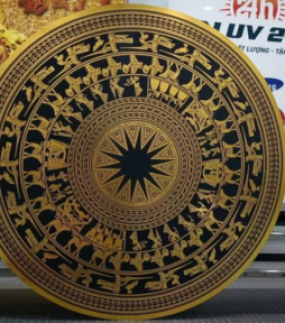  IN UV TRÊN ALU VÀNG BÓNG